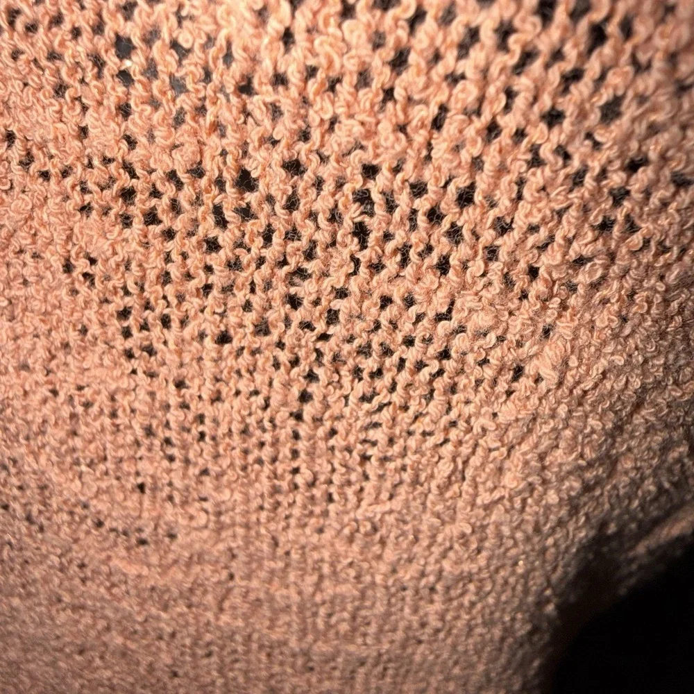 Knit Tank‎ Top From By Together Salmon Lightweight Textured Slouchy Small Boho